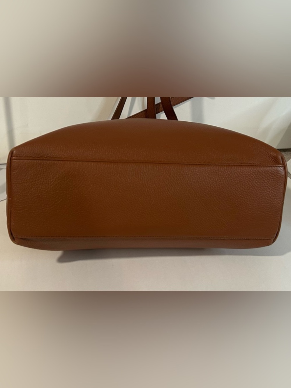 Quince Brown Leather Structured  Tote shoulder bag Large Everyday bag - Picture 9 of 13